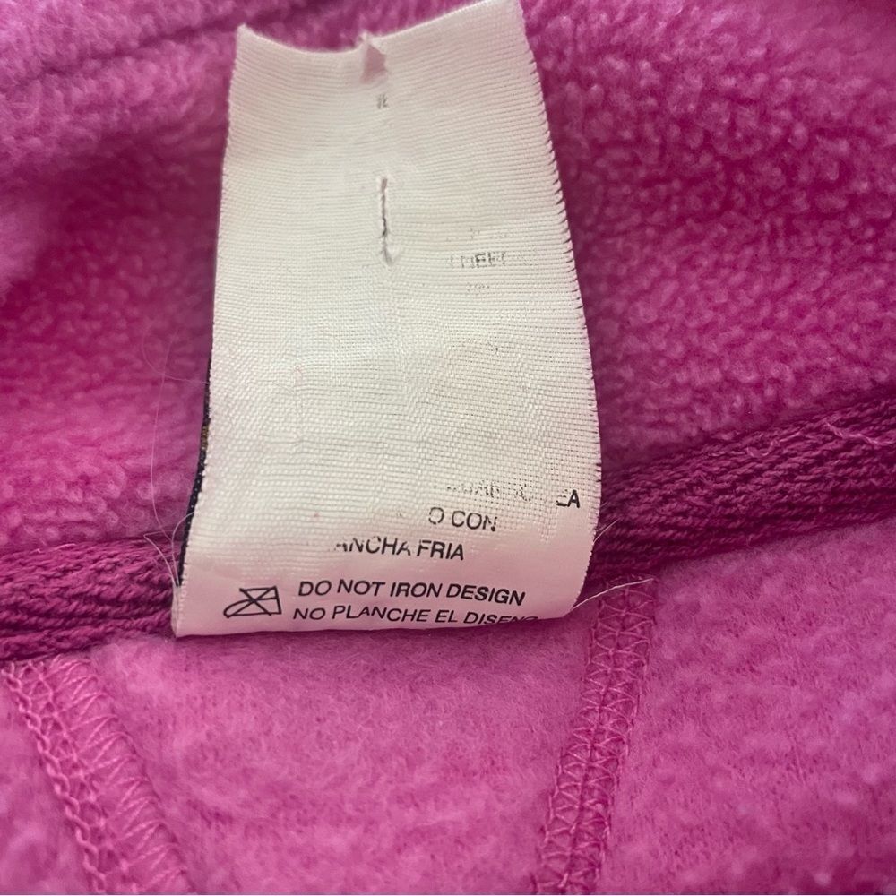 Retro Betty Boop Fleece Quarter Zip Pullover Pink - Picture 8 of 9
